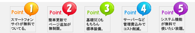 お得な5つのポイント